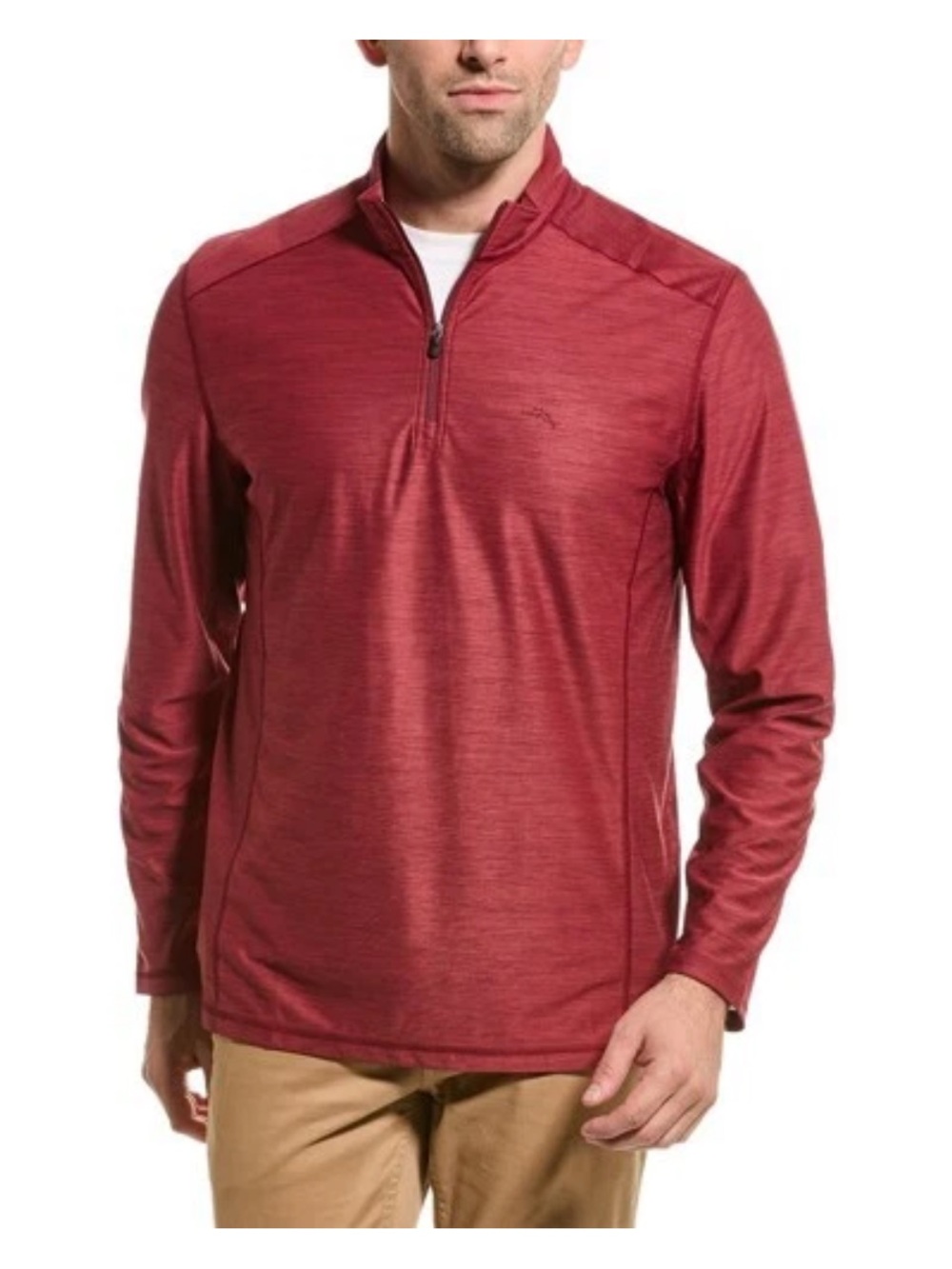 Tommy Bahama Island Zone Quarter Zip Men's XXXL Red Pullover Performance Preppy